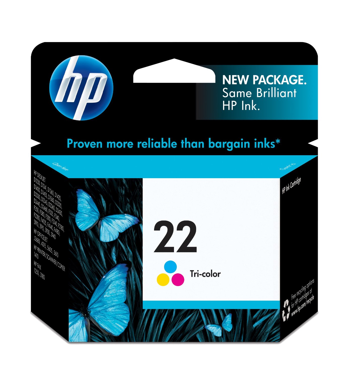 کارتریج جوهرافشان اچ پی مدل: HP Tri-colour Ink  22 - C9352AN